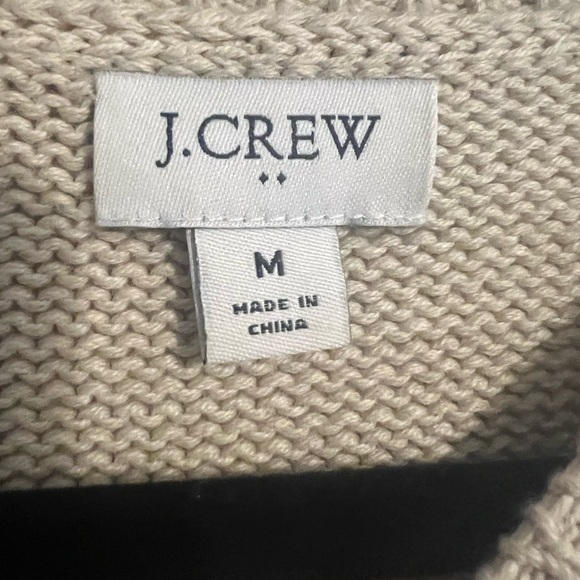 JCrew Tan Scalloped Hem Sweater - Picture 2 of 3